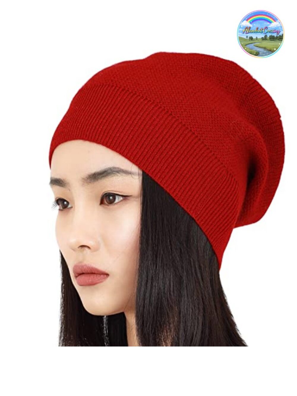 100% Cashmere Oversized Beanie Hat Women Gift Box Premium